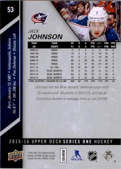 2015-16 Upper Deck #53 Jack Johnson Back