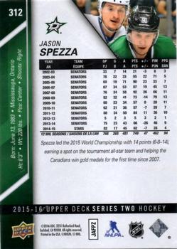 2015-16 Upper Deck #312 Jason Spezza Back