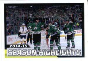 2015-16 Panini Stickers #5 Jamie Benn clinches Art Ross Trophy Front
