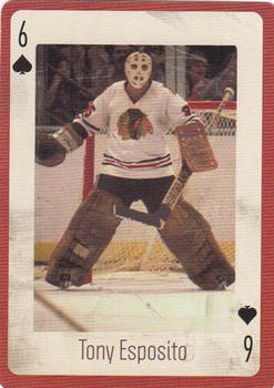 2005 Hockey Legends Chicago Blackhawks Playing Cards #6♠ Tony Esposito Front