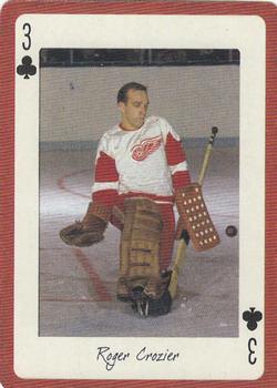 2005 Hockey Legends Detroit Red Wings Playing Cards #3♣ Roger Crozier Front