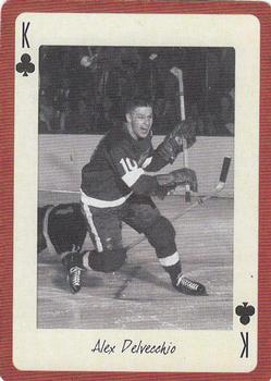 2005 Hockey Legends Detroit Red Wings Playing Cards #K♣ Alex Delvecchio Front