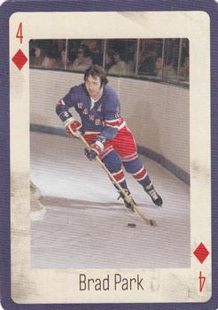 2005 Hockey Legends New York Rangers Playing Cards #4♦ Brad Park Front