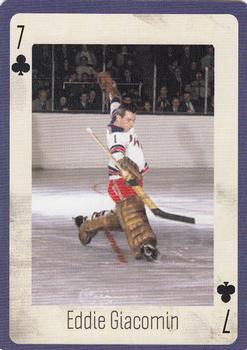 2005 Hockey Legends New York Rangers Playing Cards #7♣ Eddie Giacomin Front