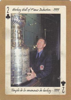 2005 Hockey Legends Wayne Gretzky Playing Cards #2♣ Hockey Hall of Fame Induction - 1999 Front