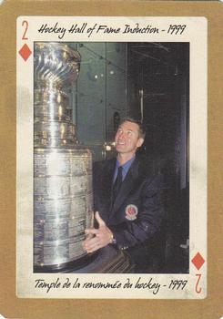 2005 Hockey Legends Wayne Gretzky Playing Cards #2♦ Hockey Hall of Fame Induction - 1999 Front