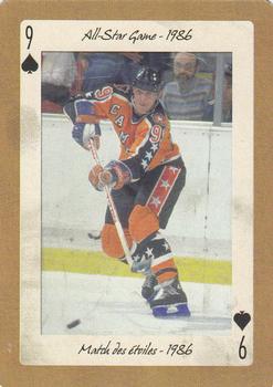 2005 Hockey Legends Wayne Gretzky Playing Cards #9♠ All-Star Game - 1986 Front