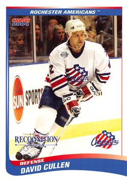 2003-04 Choice Rochester Americans (AHL) #6 David Cullen Front