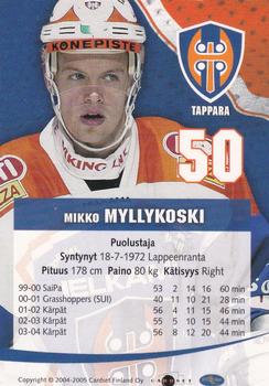 2004-05 Cardset Finland - Autographs Signature Plus #NNO Mikko Myllykoski Back