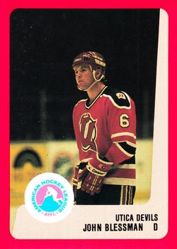 1988-89 ProCards Utica Devils (AHL) #NNO John Blessman Front