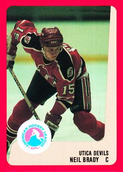 1988-89 ProCards Utica Devils (AHL) #NNO Neil Brady Front
