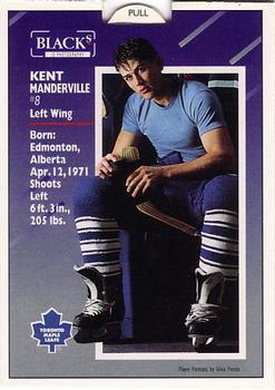 1993-94 Score Black's Toronto Maple Leafs Pop-Ups #10 Kent Manderville Back
