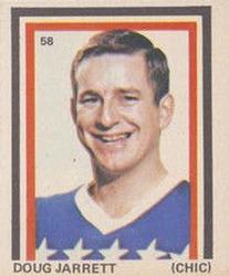 1972-73 Eddie Sargent NHL Players Stickers #58 Doug Jarrett Front