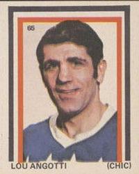 1972-73 Eddie Sargent NHL Players Stickers #65 Lou Angotti Front