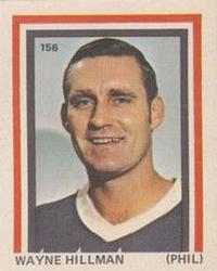 1972-73 Eddie Sargent NHL Players Stickers #156 Wayne Hillman Front