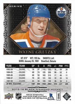 2015-16 Upper Deck Black Diamond #BDB-WG Wayne Gretzky Back