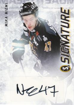2015-16 Cardset Finland - Signature #NNO Mika Niemi Front