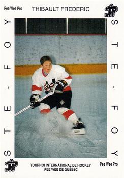 1992 Quebec International Pee-Wee Tournament #0031 Frederic Thibault Front