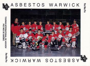 1992 Quebec International Pee-Wee Tournament #0069 Asbestos Warwick Front