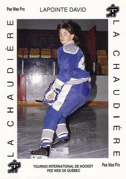 1992 Quebec International Pee-Wee Tournament #0166 David Lapointe Front