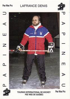 1992 Quebec International Pee-Wee Tournament #0666 Denis Lafrance Front