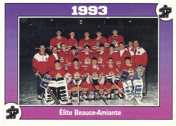 1993 Quebec International Pee-Wee Tournament #0373 Elite Beauce-Amiante Front