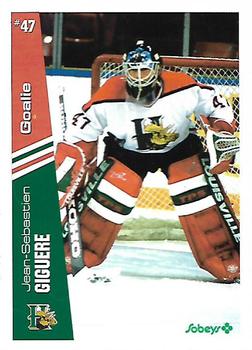1996-97 Halifax Mooseheads (QMJHL) Series I #NNO Jean-Sebastian Giguere Front