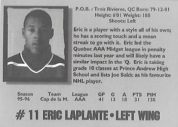 1996-97 Halifax Mooseheads (QMJHL) Series I #NNO Eric Laplante Back