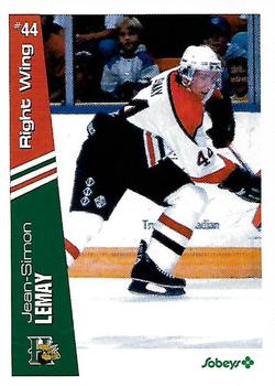 1996-97 Halifax Mooseheads (QMJHL) Series I #NNO Jean-Simon Lemay Front