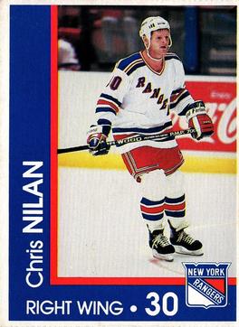 1989-90 Marine Midland New York Rangers #NNO Chris Nilan Front