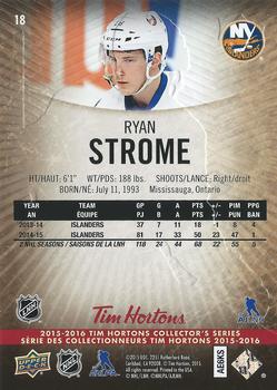 2015-16 Upper Deck Tim Hortons #18 Ryan Strome Back