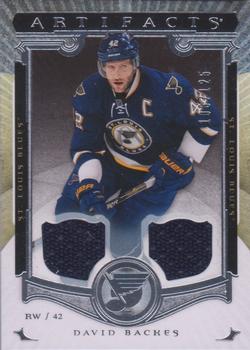 2015-16 Upper Deck Artifacts - Materials Silver #27 David Backes Front