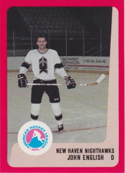 1988-89 ProCards New Haven Nighthawks (AHL) #NNO John English Front
