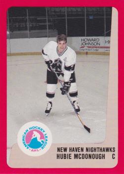 1988-89 ProCards New Haven Nighthawks (AHL) #NNO Hubie McDonough Front