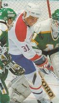 1987-88 Vachon Montreal Canadiens Stickers #58 John Kordic Front