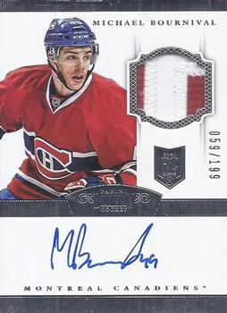 2013-14 Panini Rookie Anthology - 2013-14 Panini Dominion Update: Rookie Patch Autograph #216 Michael Bournival Front