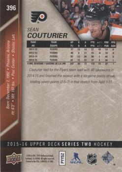 2015-16 Upper Deck - UD High Gloss #396 Sean Couturier Back
