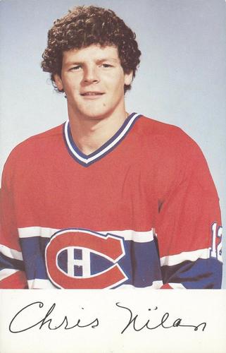 1982-83 Montreal Canadiens Postcards #NNO Chris Nilan Front
