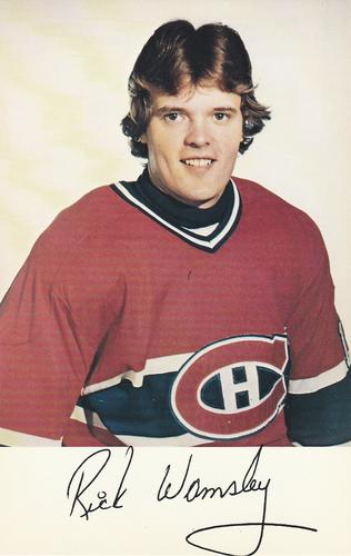 1982-83 Montreal Canadiens Postcards #NNO Rick Wamsley Front