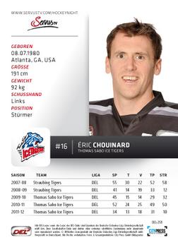 2012-13 Playercards (DEL) #DEL-259 Eric Chouinard Back