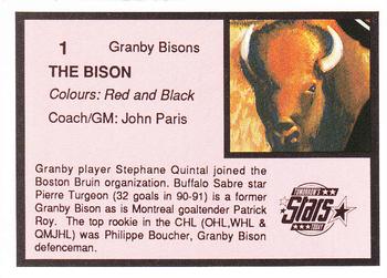 1991-92 7th Inning Sketch Promos #1 The Bison Back