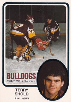 1985-86 Minnesota-Duluth Bulldogs (NCAA) #2 Terry Shold Front