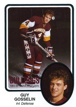 1985-86 Minnesota-Duluth Bulldogs (NCAA) #10 Guy Gosselin Front