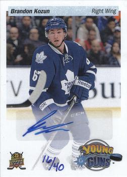 2014-15 Upper Deck - 25th Anniversary Young Guns Tribute Priority Signings Spring Expo #PS-BK Brandon Kozun Front