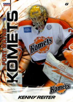 2012-13 Choice Fort Wayne Komets (ECHL) #25 Kenny Reiter Front