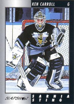 1994-95 Slapshot Sarnia Sting (OHL) #2 Ken Carroll Front