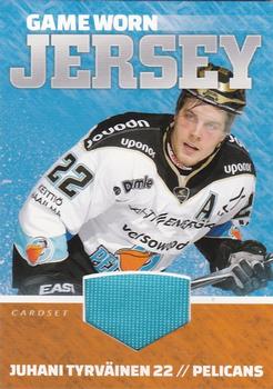 2015-16 Cardset Finland - Game Worn Jersey Series 2 Exchange #NNO Juhani Tyrväinen Front