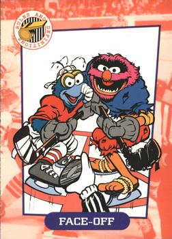1994 Cardz Muppets Take the Ice #24 Face-Off Front
