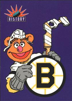 1994 Cardz Muppets Take the Ice #54 Boston Bruins Logo Front