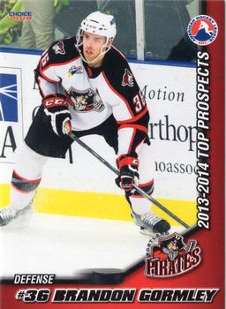 2013-14 Choice AHL Top Prospects #28 Brandon Gormley Front